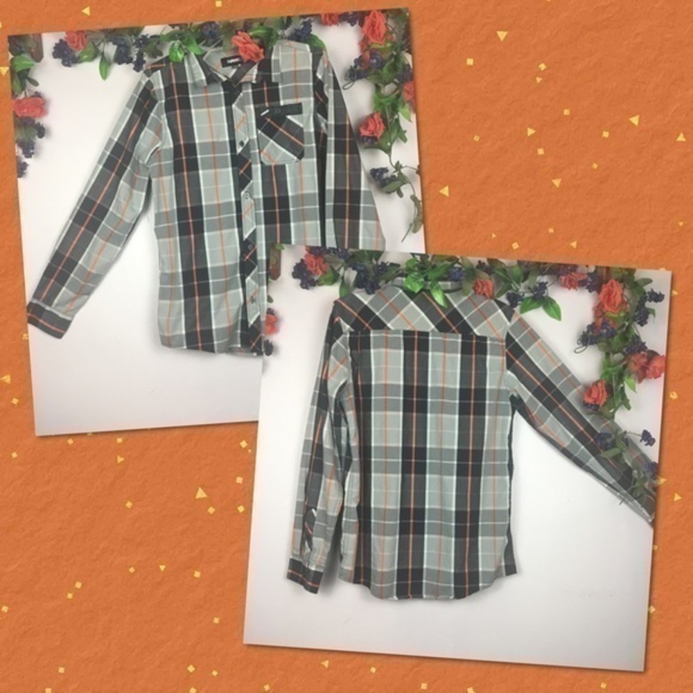 Like New 🛹 TONY HAWK Casual Plaid Shirt Mens Medium & Juniors XL